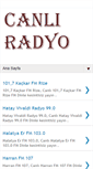 Mobile Screenshot of canliradyo.biz