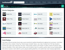 Tablet Screenshot of canliradyo.org